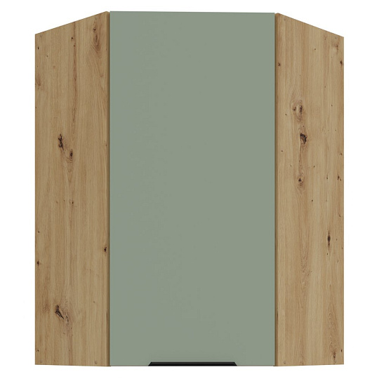 Horní rohová skříňka, aquamarine/dub artisan, ARSANY 60x60 GN-90 1F Horní rohová skříňka, aquamarine/dub artisan, ARSANY 60x60 GN-90 1F