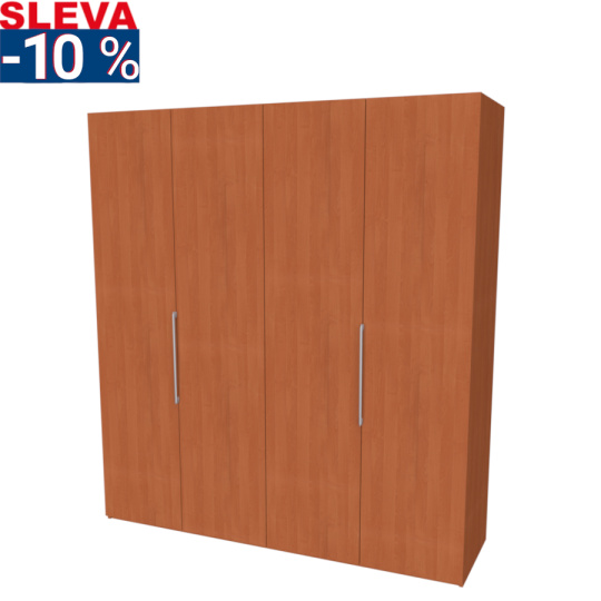 Nábytek Mikulík Vranovice Skříň GRANDE 200cm - úchytkové otevírání - olše