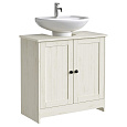 Koupelnová skříňka 60x30x61cm, mdf, bílá, AUK-E1155 WT