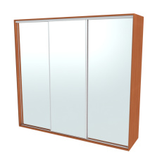 Nábytek Mikulík Vranovice Nábytek Mikulík Vranovice FLEXI 3 260 x 240cm 3x zrcadlo - olše Nábytek Mikulík Vranovice Nábytek Mikulík Vranovice FLEXI 3 260 x 240cm 3x zrcadlo - olše