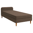 Postel, 110x200, molitanová, hnědá, BRUNY