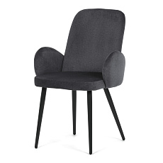 Jídelní židle, šedá, sametová látka, DCL-X7129 GREY2