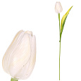 Tulipán plastový - řezaná květina, sv. krémová, cena za 1 ks