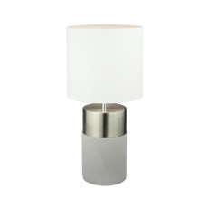Stolní lampa, světlešedá / bílá, QENNY TYP 19 Stolní lampa, světlešedá / bílá, QENNY TYP 19