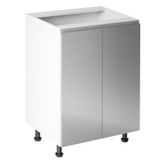 Spodní skříňka, bílá / šedá extra vysoký lesk, AURORA D602F Spodní skříňka, bílá / šedá extra vysoký lesk, AURORA D602F