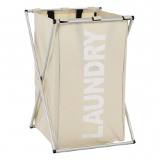 Látkový koš na prádlo, šedobéžová, LAUNDRY NEW TYP 1 Látkový koš na prádlo, šedobéžová, LAUNDRY NEW TYP 1