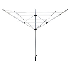 Zahradní sušák na prádlo, stříbrná/černá, 50 m, ROTARY NEW TYP 1
