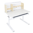 Rostoucí psací stůl, přírodní/bílá, ADAN