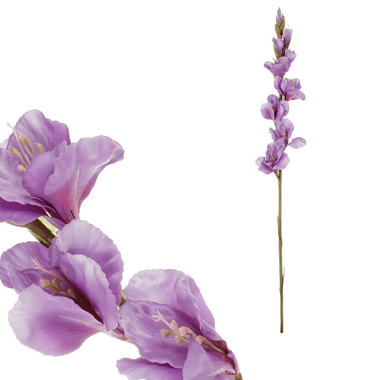Gladiola - umělá řezaná, barva fialová Gladiola - umělá řezaná, barva fialová