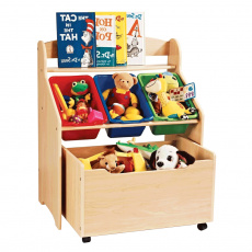Organizér na hračky, přírodní / vícebarevná, MAISIE Organizér na hračky, přírodní / vícebarevná, MAISIE