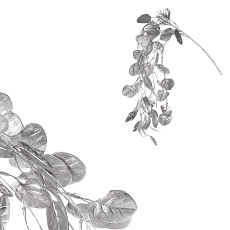 Eukalyptus - umělá převislá větev, barva stříbrná