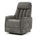 Polohovací křeslo, elektrické kabelové ovládání, šedá, látka, TV-H9727 GREY2