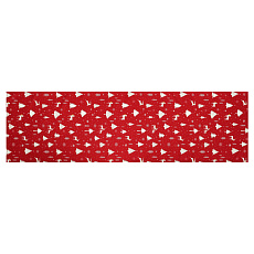 Běhoun červený - vánoční vzor, 100% polyester, 40 x 150 cm Běhoun červený - vánoční vzor, 100% polyester, 40 x 150 cm