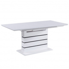 Jídelní stůl, MDF bílá, 140-180x90 cm, Medan Jídelní stůl, MDF bílá, 140-180x90 cm, Medan