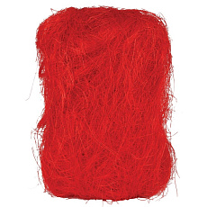 Sisálové vlákno - balení 500 g, barva červená Sisálové vlákno - balení 500 g, barva červená