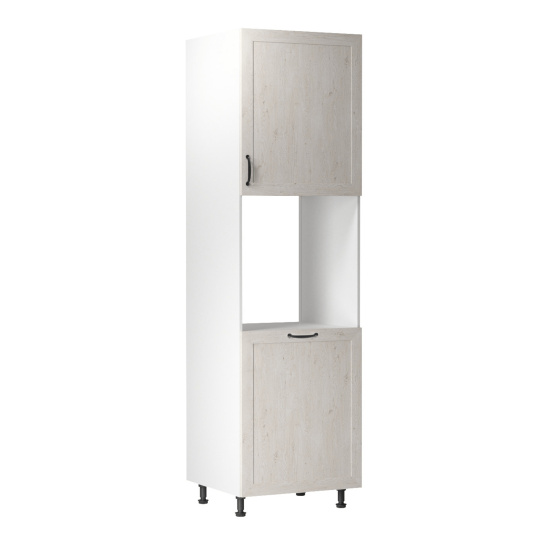 Potravinová skříňka, bílá/sosna skandinávská, pravá, ROYAL D60P Potravinová skříňka, bílá/sosna skandinávská, pravá, ROYAL D60P