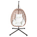 Závěsné křeslo, skládací, měděná/béžová/krémová, SANAN
