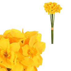 Narcis - umělá kytice, 6 květů, žlutá barva Narcis - umělá kytice, 6 květů, žlutá barva