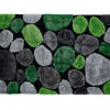 Koberec, zelená / šedá / černá, 70x210, PEBBLE TYP 1