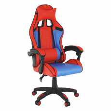 Kancelářské/herní křeslo, modrá/červená, SPIDEX Kancelářské/herní křeslo, modrá/červená, SPIDEX