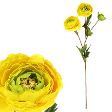 Ranunculus - umělá řezaná květina, žlutá Ranunculus - umělá řezaná květina, žlutá