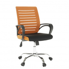 Kancelářská židle, oranžovo / černá, Lizbon new