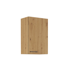 Horní skříňka, černý mat / dub artisan, Monro 45 G-72 1F