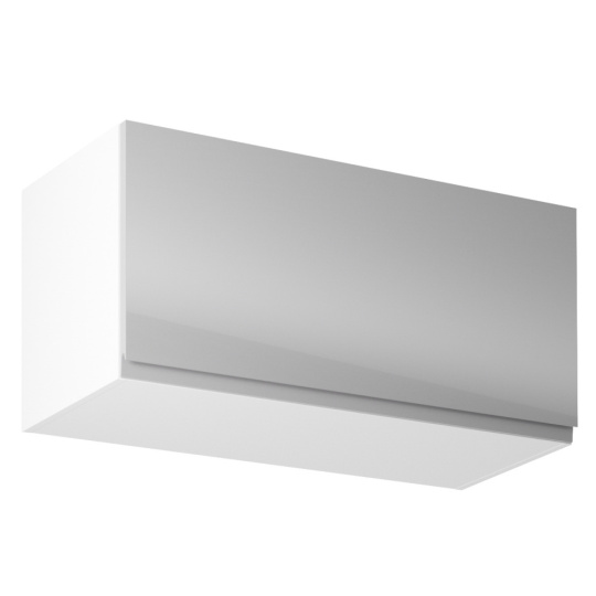 Horní skříňka, bílá / šedý extra vysoký lesk, AURORA G80K Horní skříňka, bílá / šedý extra vysoký lesk, AURORA G80K