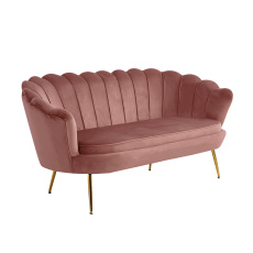 Luxusní pohovka, růžová/zlatá, styl Art-deco, NOBLIN NEW Luxusní pohovka, růžová/zlatá, styl Art-deco, NOBLIN NEW