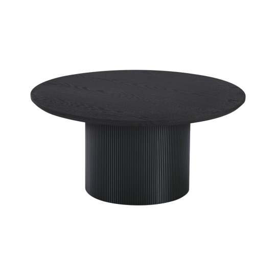 Konferenční stolek, černá, průměr 80 cm, MAHIR TYP 2