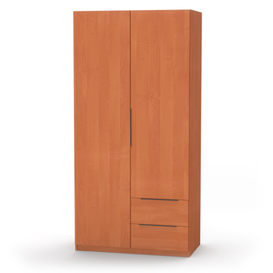 NÁBYTEK MIKULÍK s.r.o. VARIO L - šatní skříň, 100x52x205cm Dekor: olše, Úchytka: Černá