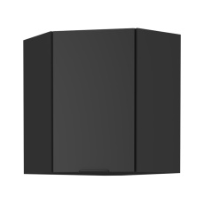 Horní rohová skříňka, černá, SIBER 60x60 GN-72 1F