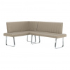 Rohová lavice, šedohnědá taupe, pravá, Emori SET
