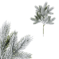 Smrk - umělá větev, délka 38 cm, zasněžená Smrk - umělá větev, délka 38 cm, zasněžená