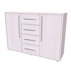 NÁBYTEK MIKULÍK s.r.o. ELITE M - komoda, 100 až 130cm × 86 × 36/43cm Šířka: 120cm, Hloubka: 43cm, Dekor: modřín latté