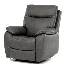 Polohovací křeslo, šedá, látka vintage, TV-4092 GREY3