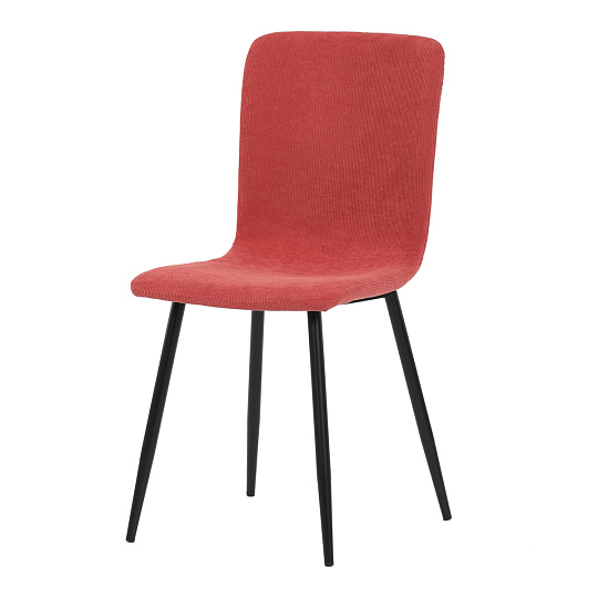 Jídelní židle, červená, manšestrová látka, DCL-964 RED2