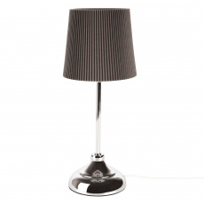 Stolní lampa, kov / šedé textilní stínítko, GAIDEN Stolní lampa, kov / šedé textilní stínítko, GAIDEN