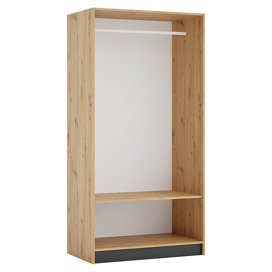 Korpus skříně 100, věšákový, dub artisan, KREO