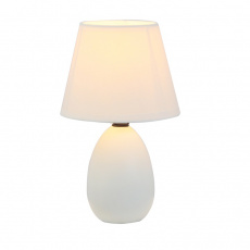 Keramická stolní lampa, bílá, QENNY TYP 12 Keramická stolní lampa, bílá, QENNY TYP 12