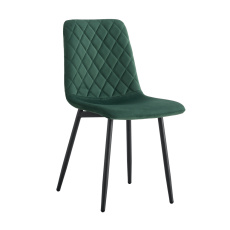 Jídelní židle, smaragdová Velvet látka/kov, DAMIA TYP 2